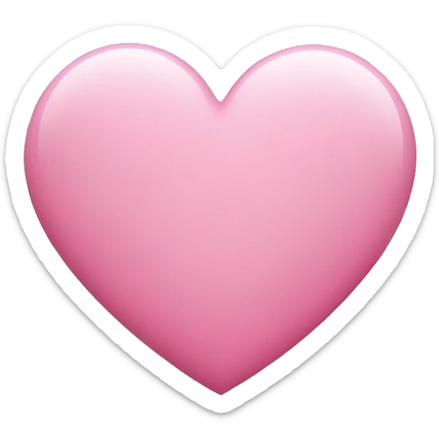 Pink heart  sticker