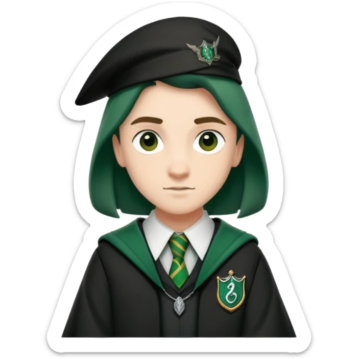 Jamie yeates is Marcus Flint in harry potter, wear hogwarts slytherin uniform sticker