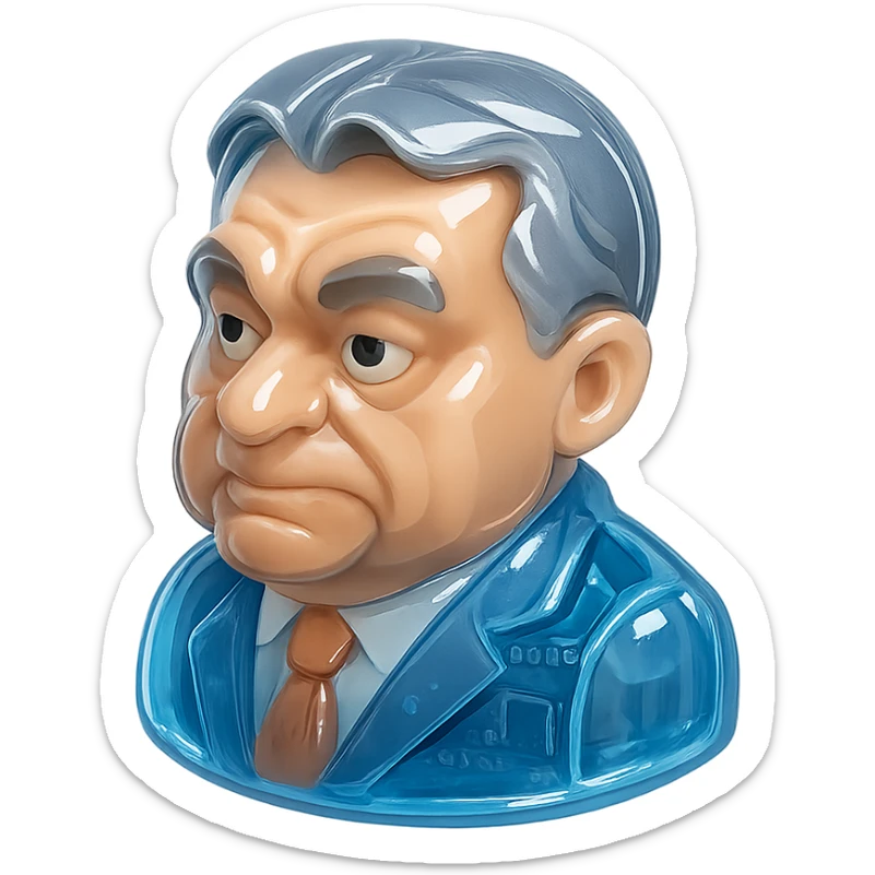 cool depiction of Viktor Orbán sticker