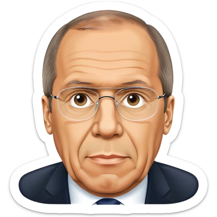 Sergey Lavrov
Minister of Foreign Affairs of the Russian Federation photorealistic sticker