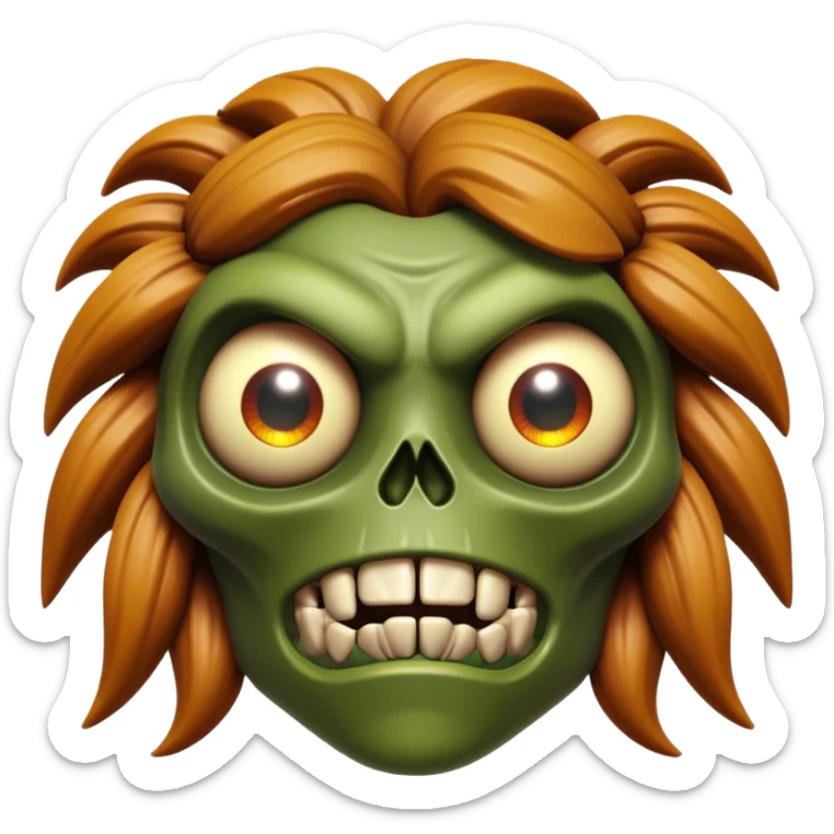 3D, cinematic ultra detailed 32k HD Doom srhoom in pvz 1, brought to life with stunning visual details, each lash, eye, and hair is shown in stunning detail, rich textures, visually rich, so lifelike that it feels like it could leap off the page at any moment sticker