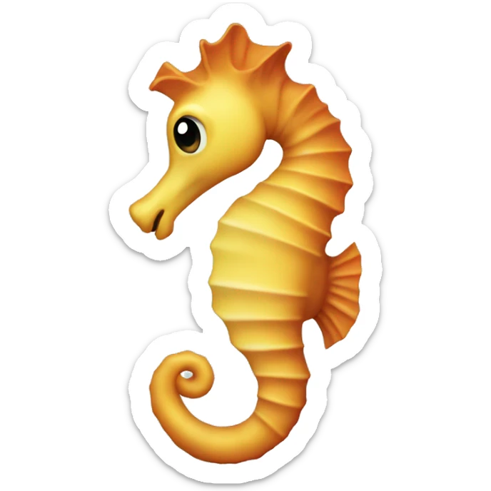 Sea horse sticker