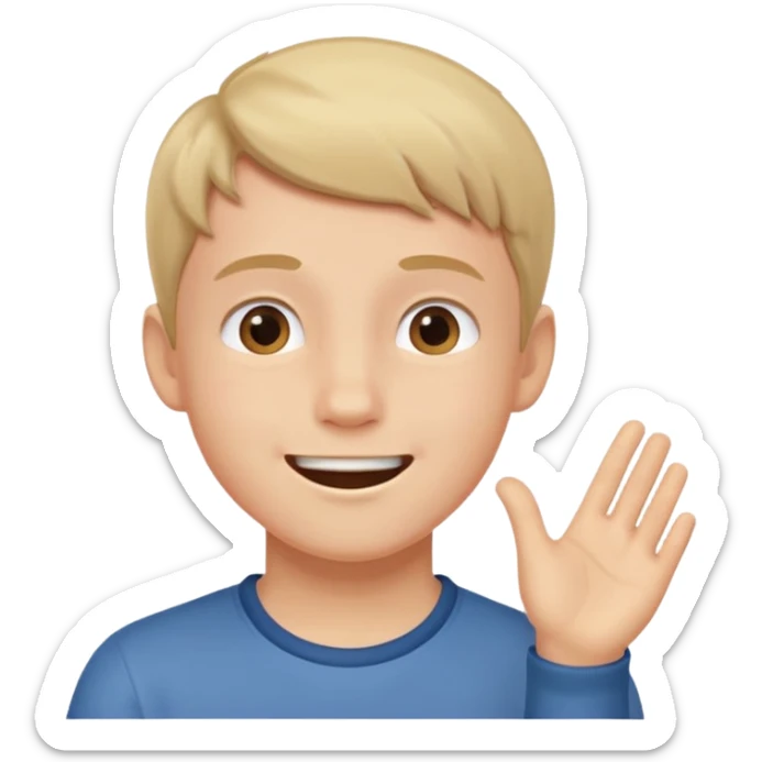 A boy showing right cheek to her mother asking for a gentle playful slap only boy no picture of mother included in emoji
Give side view of right cheek sticker