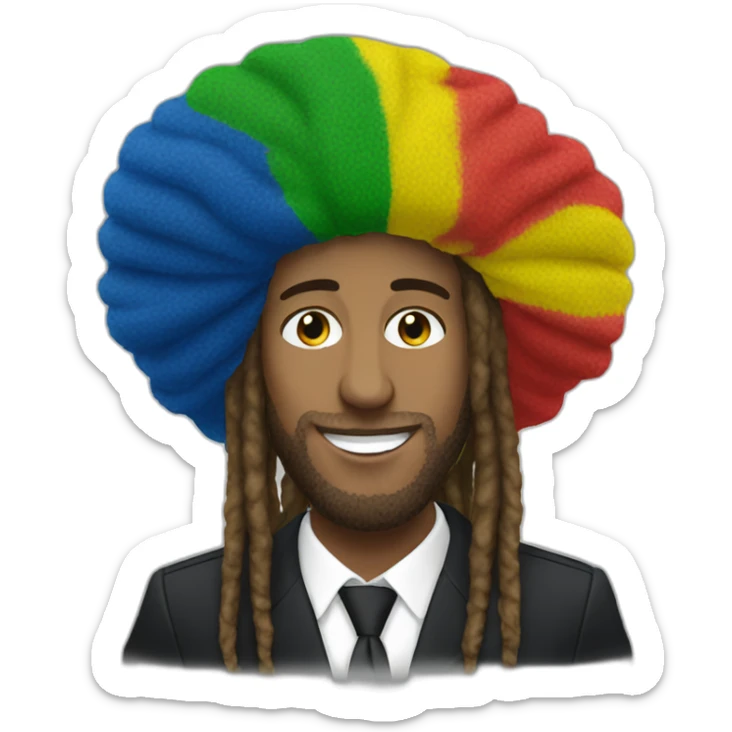 Rasta macron sticker