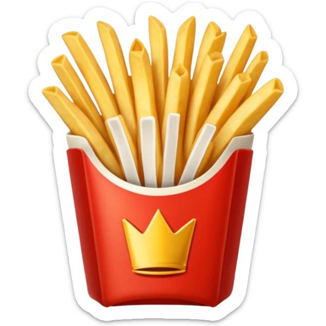 Porzione di patatine media (senza faccina) sticker