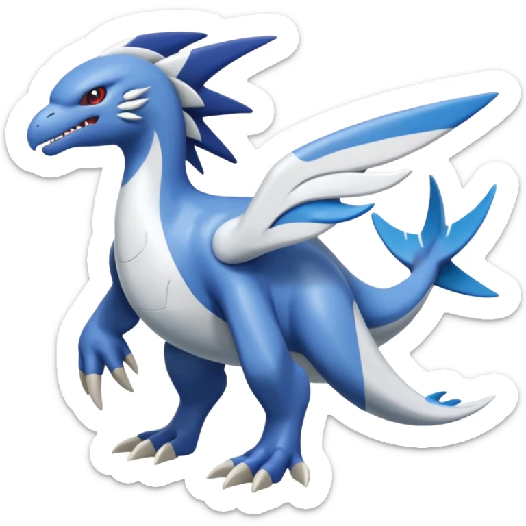 Silvally-Kyogre-Latios-Lugia-Fakémon-hybrid-creature (full body)  sticker