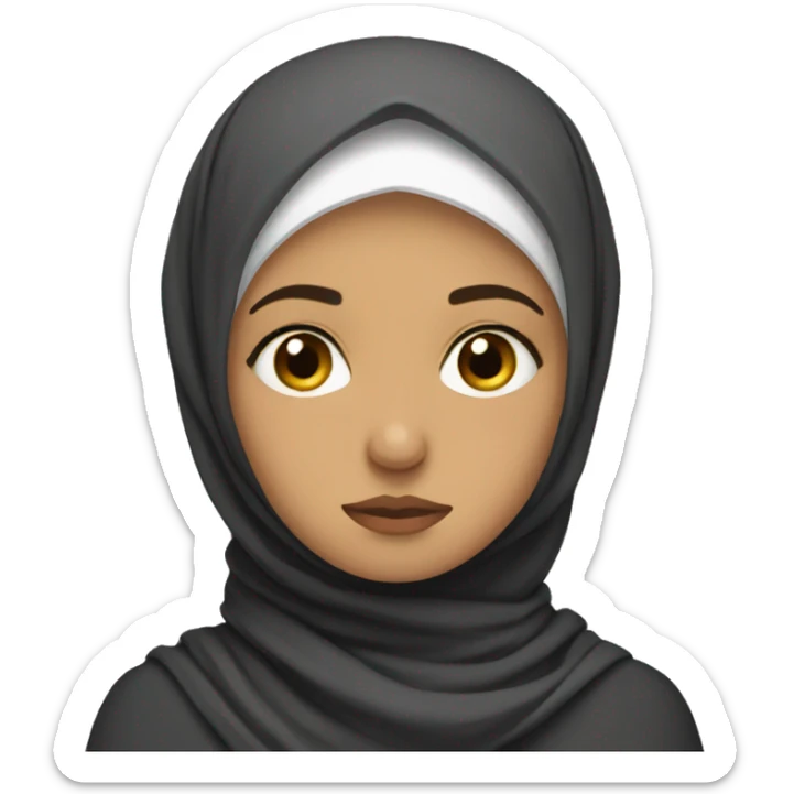 hijabi sad sticker