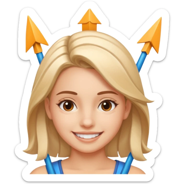 un emoji de una chica en una reunión con unas flechas que indiquen duplicar la velocidad sticker