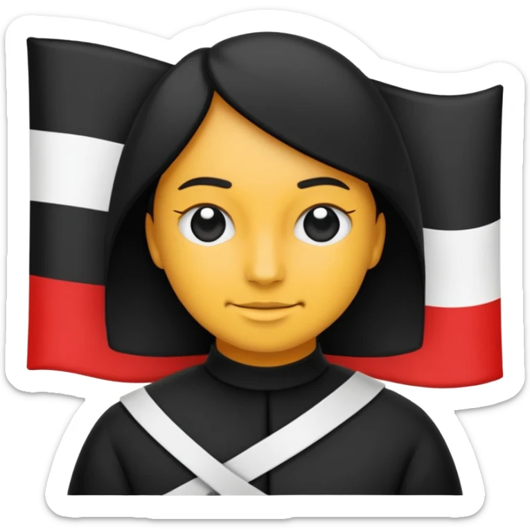 Emoji hermine du drapeau breton. Ne modifie par le design, je veux juste l'hermine en noir sticker