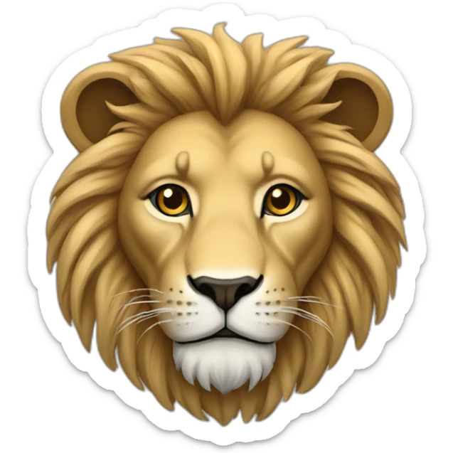 Lion 4 colors sticker