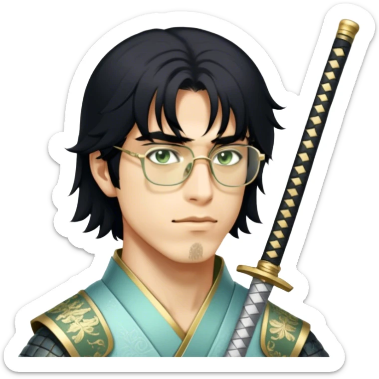 Elegant Samurai sticker