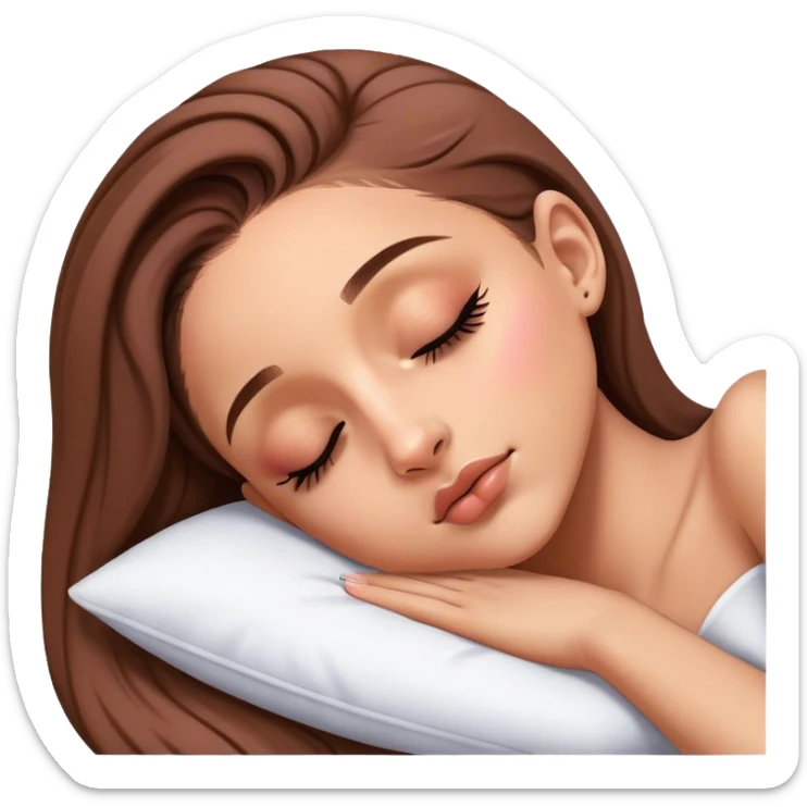Ariana Grande sleeping sticker