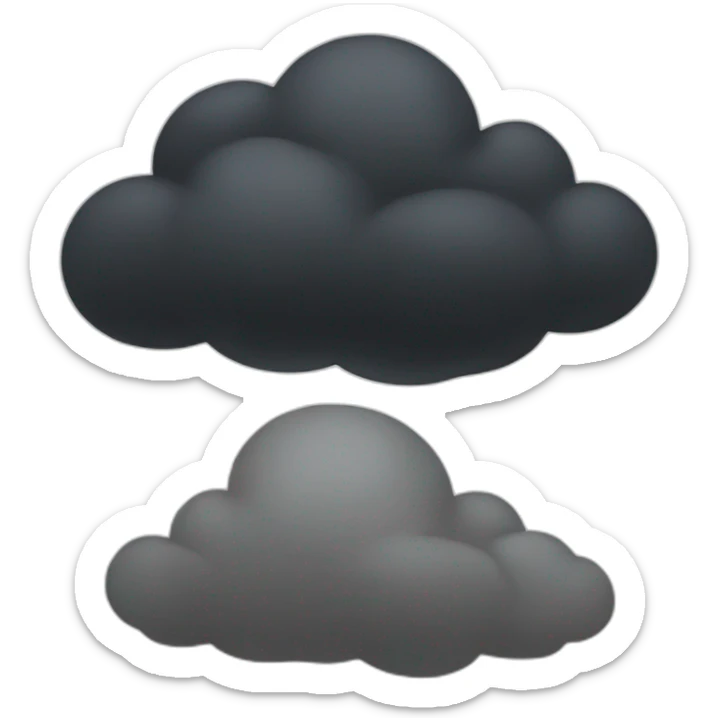black clouds sticker
