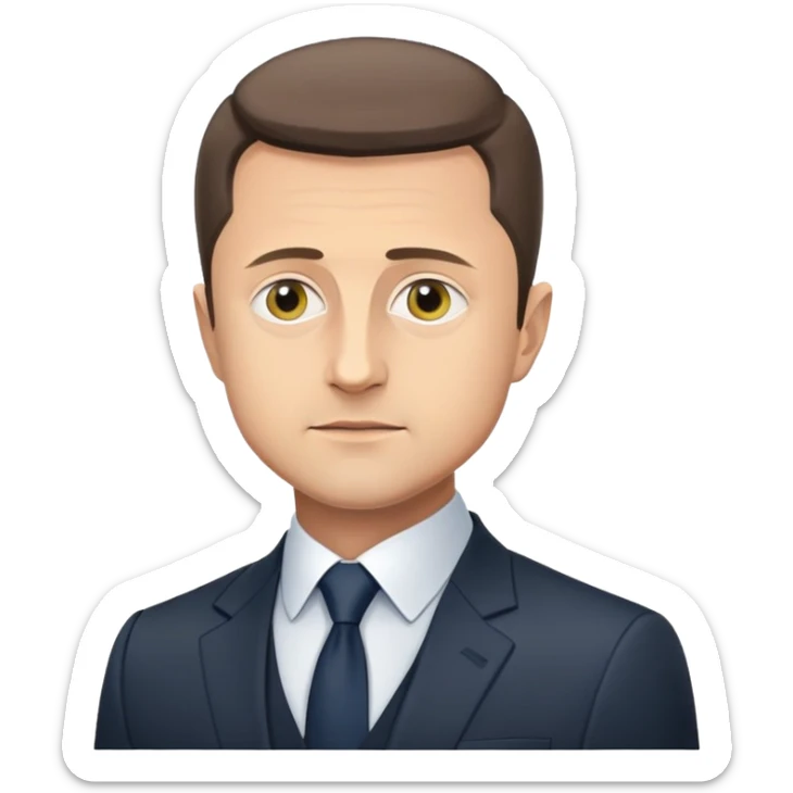 Volodymyr Zelensky, President of Ukraine sticker