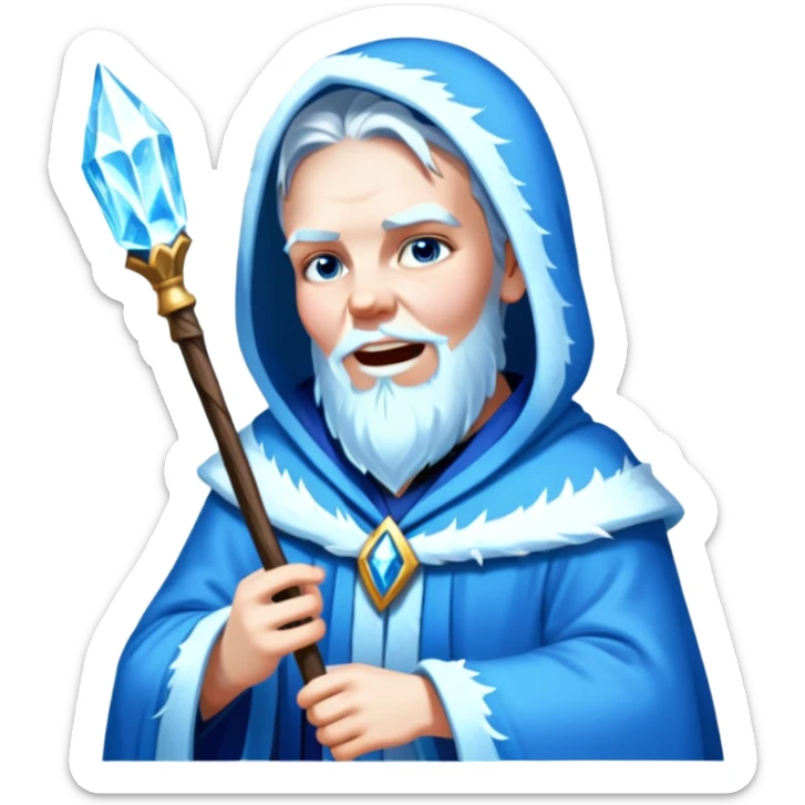 Frost wizard sticker