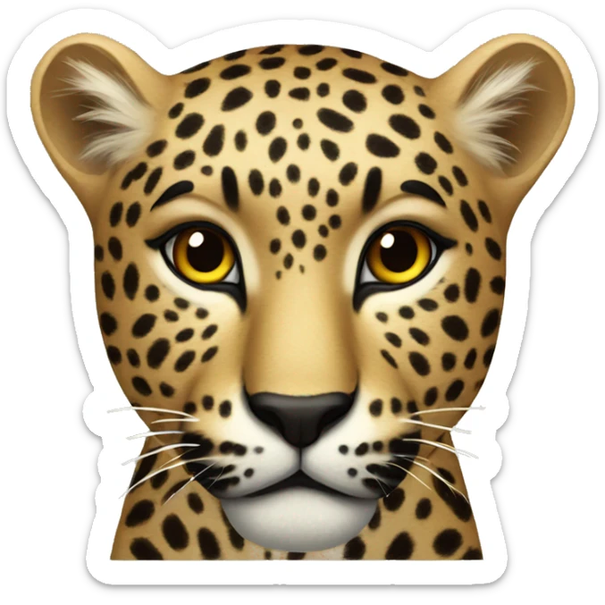 Leopard sticker