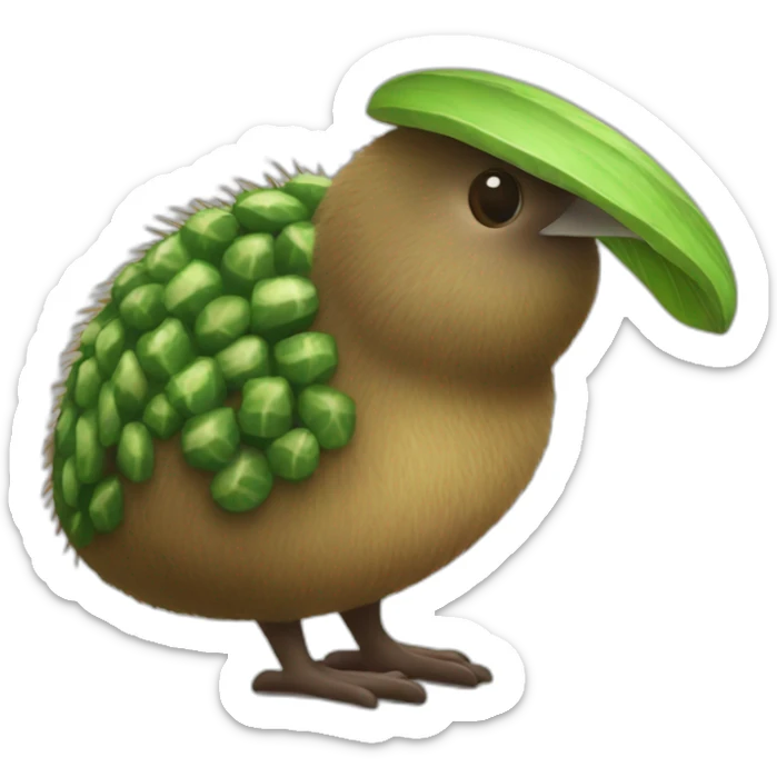Kiwi et tortu sticker