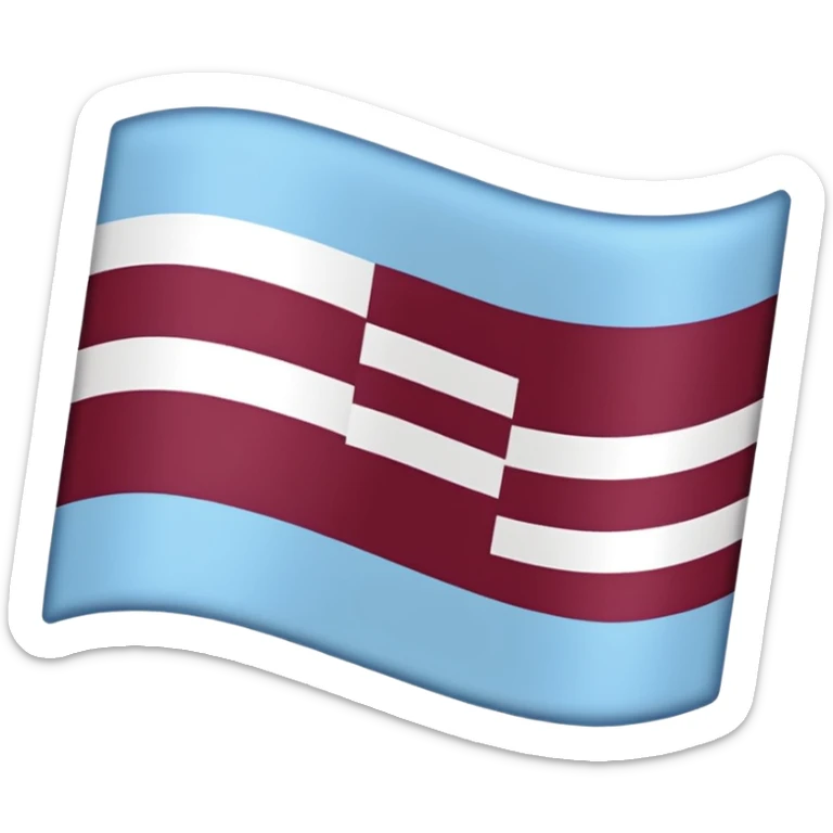 Austria flag with dark burgandy and light blue colours instead Weymouth Fc sign sticker