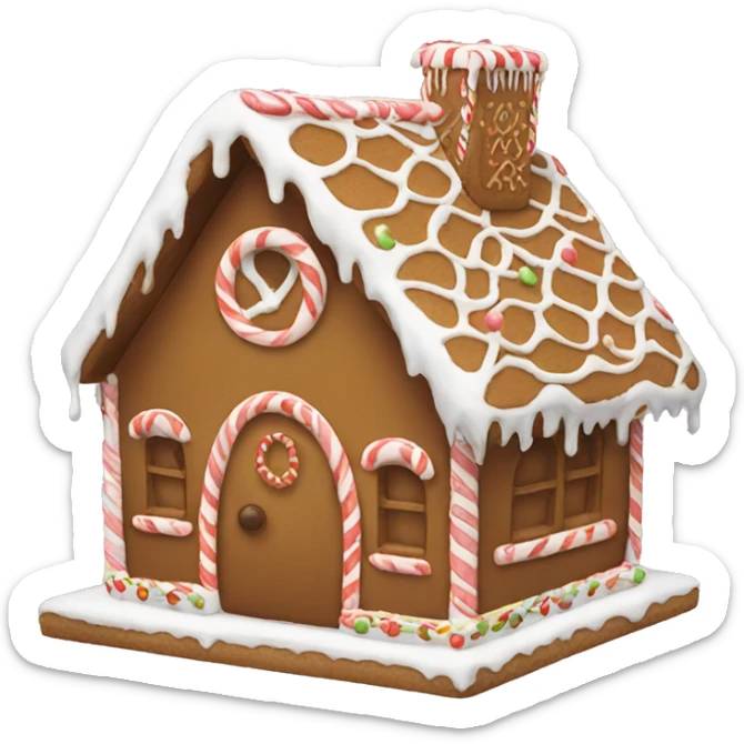 Gingerbread house sticker