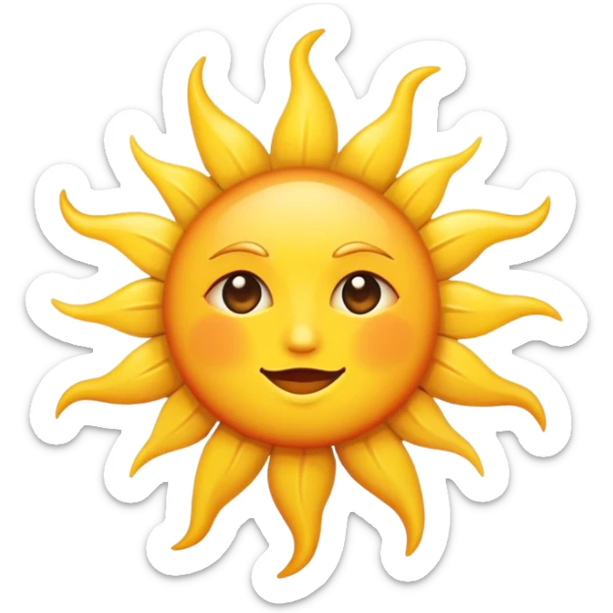 Sun sticker