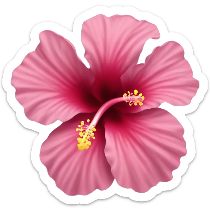 Hibiscus flower  sticker
