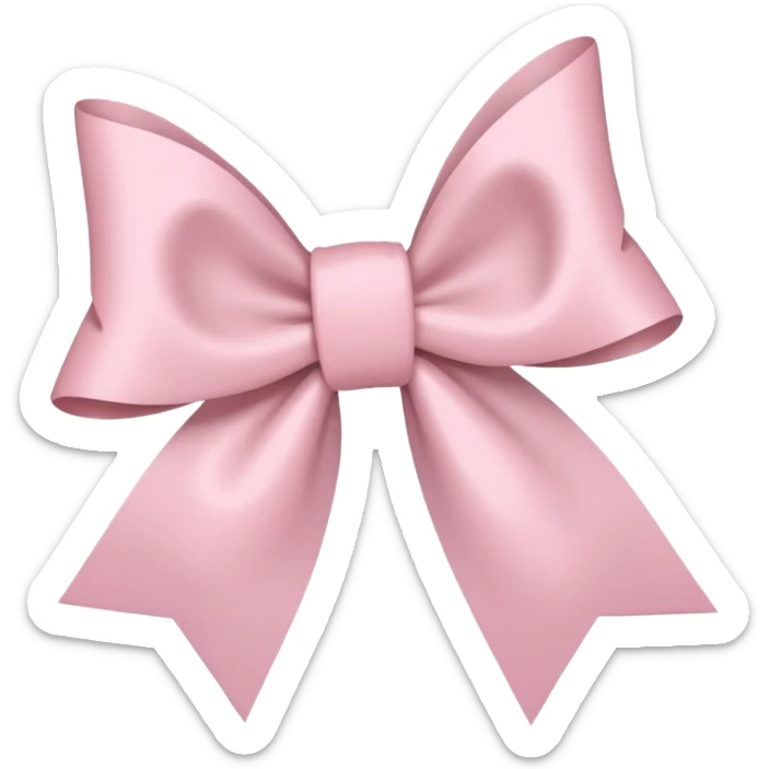 super pale pink bow confetti but the paper confetti are the pale pink bows all spread out sticker