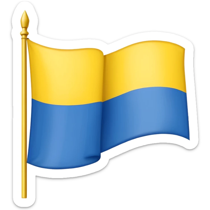 Uma bandeira de país tipo da Ucrânia mais em vez do azul coloca preto sticker
