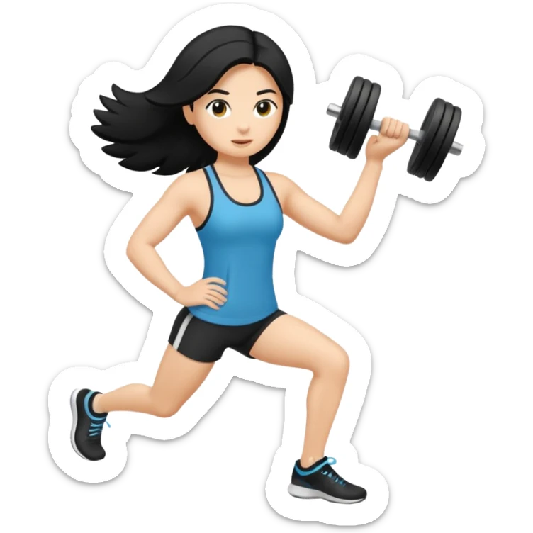 mach mir einen fitness typen mit schwarzen haaren der unglücklich ist sticker