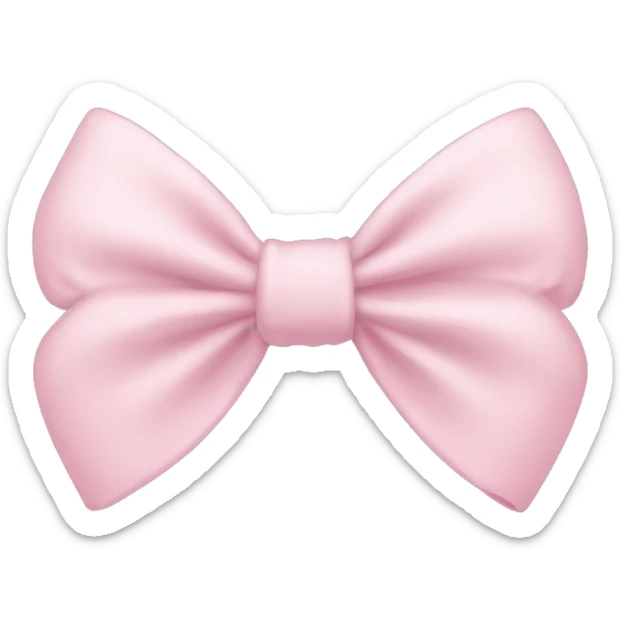 Light pink bows sticker