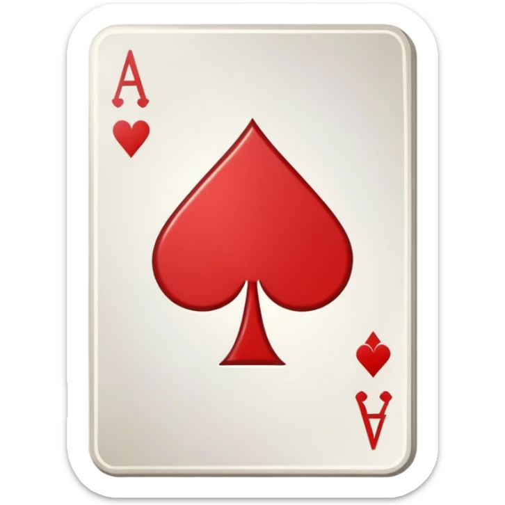 spinning playing card that switches between ace of spades, ace of hearts, ace of clubs, and ace of diamonds each rotation sticker