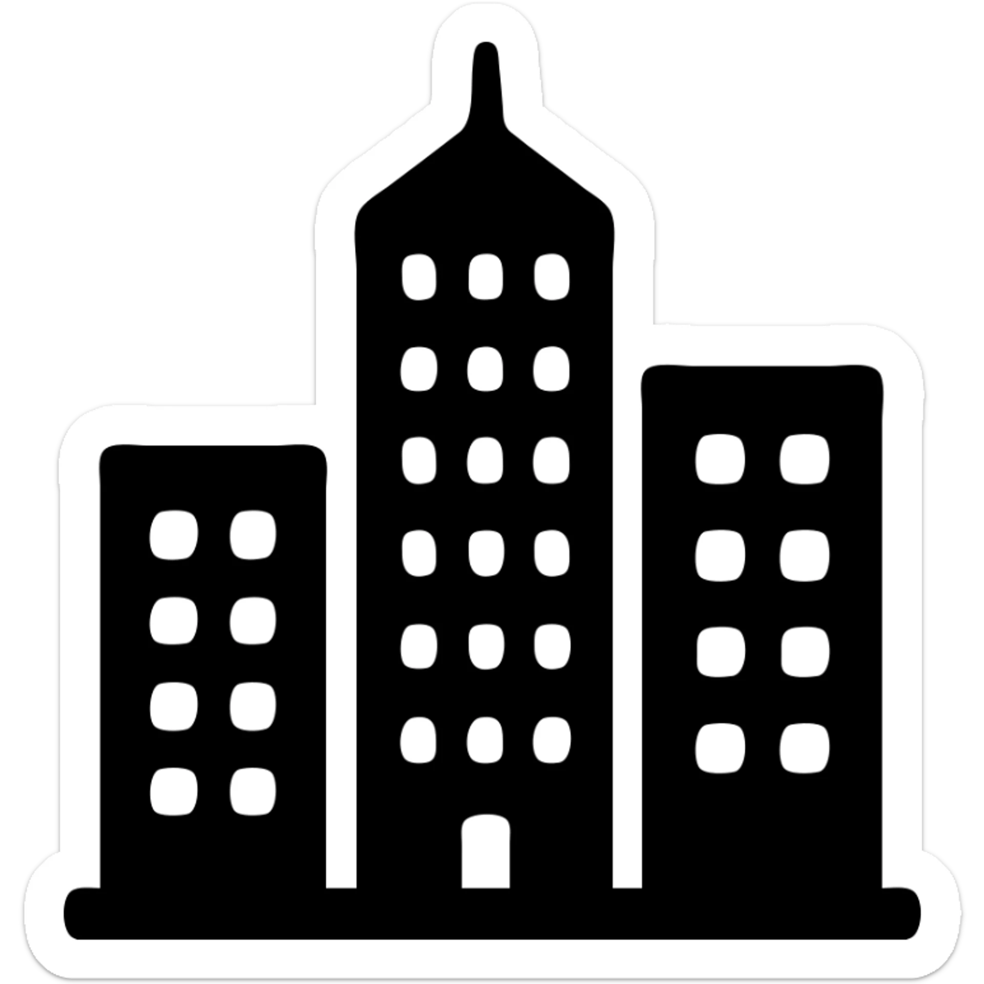 городская архитектура здания высотки sticker