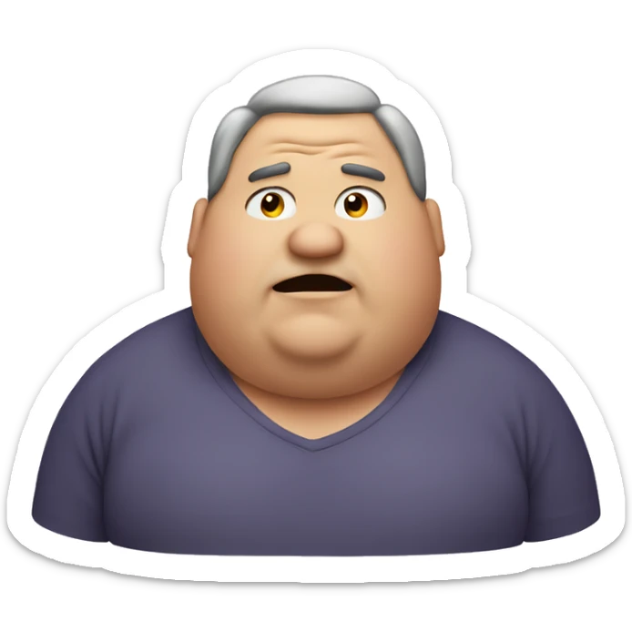 fat man sticker