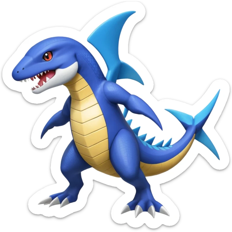 Latios-Sharpedo-Garchomp-Gabite-Amaura-Salandit-Helioptile-fusion (full body) sticker