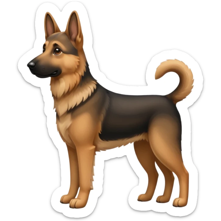 German shepherd  sticker