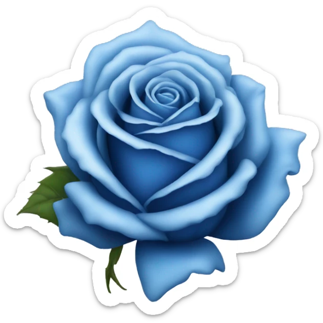 Blue rose sticker