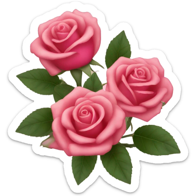 Roses in Rose sticker