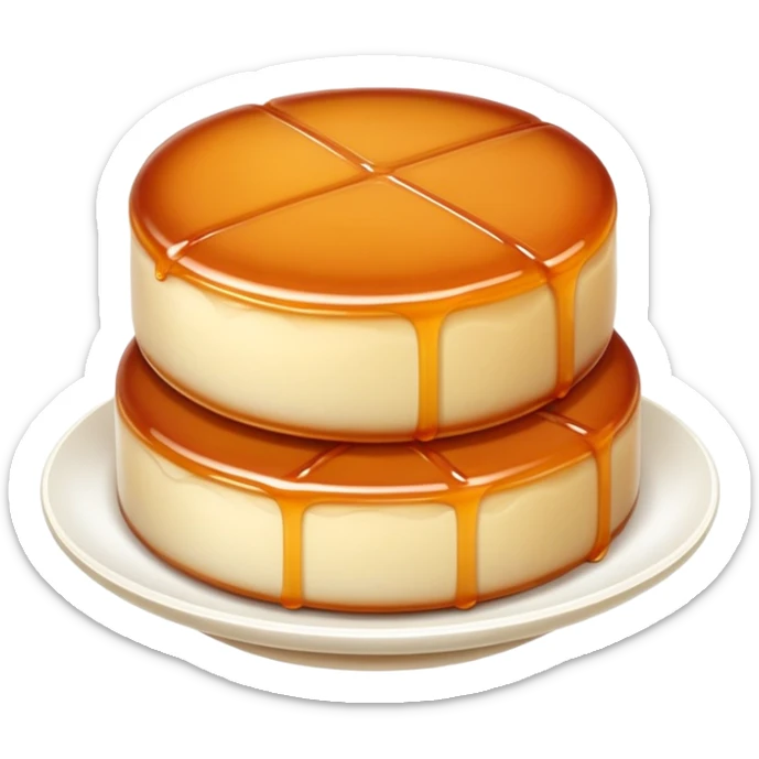 Chinese rice cake (Nian Gao), sweet and sticky traditional dessert sticker