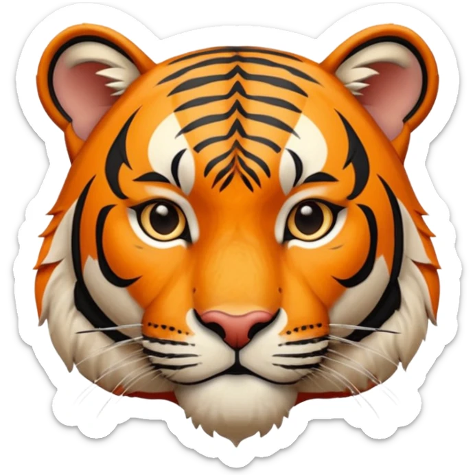 Quiero un tigre mezclado con la bandera cubana. Porque no apodan el tiger y soy de cuba sticker