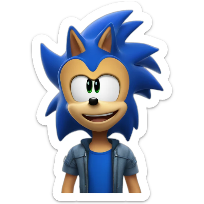 Sonic The hedgehog The movie sticker