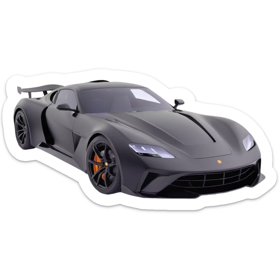 black high-end sports car with a transparent film partially unrolled above it, film not yet attached, premium and elegant sticker