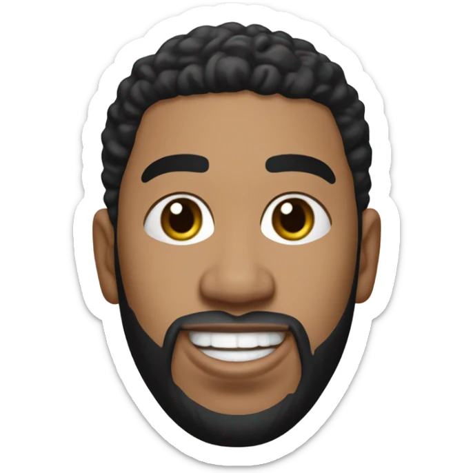 An emoji that looks like Anthony Davis in a mavericks jersey with the number 3 sticker
