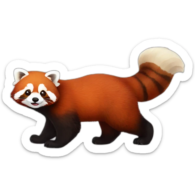 Red panda sticker