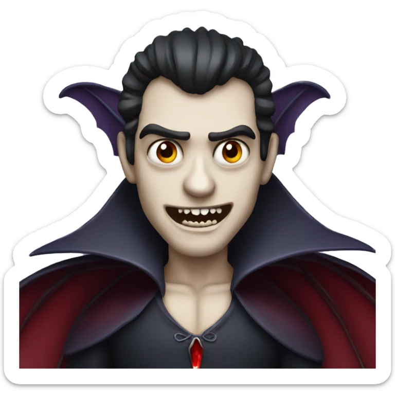 Vampire with wings sticker