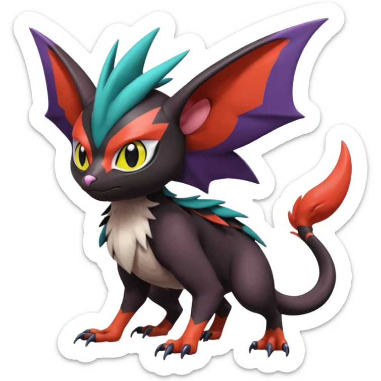  Noibat-Noivern-Trico-Nargacuga-Litten-Hybrid sticker
