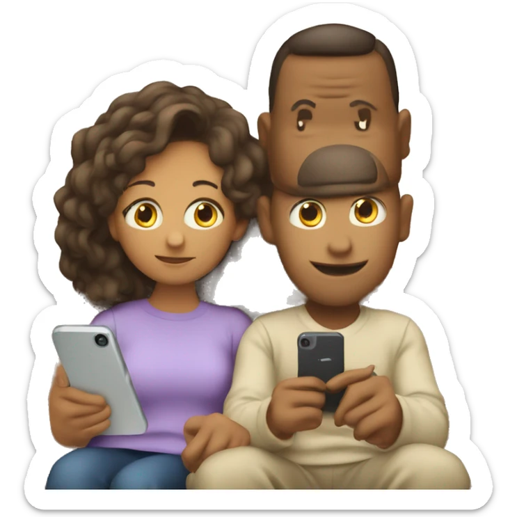 parents check where their kids are by smart phone, simple like a logo of an app sticker