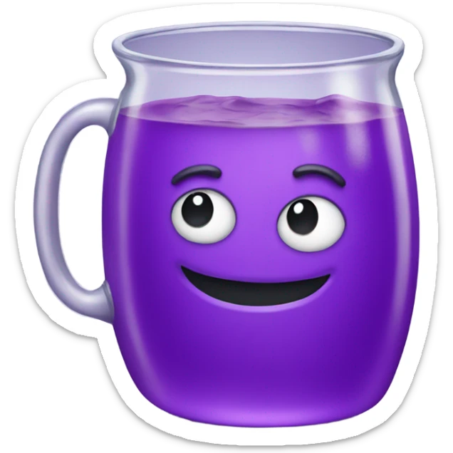 Purple kool aid sticker