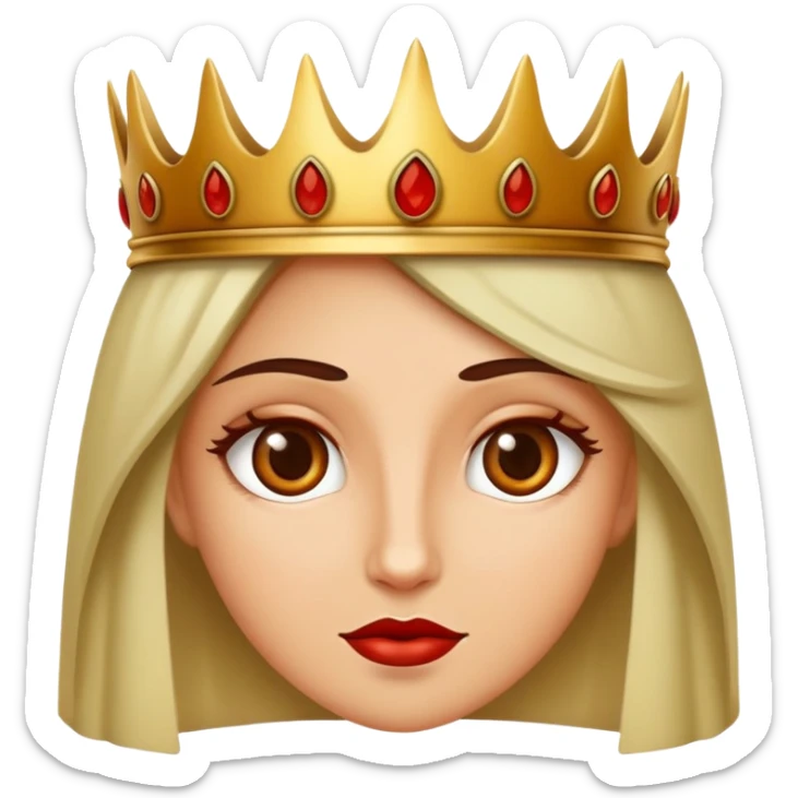 Fatine in cui una bionda con gli occhi verdi, una castana, una mora e una rossa con gli occhi marroni che mandano un bacetto con la corona in testa sticker