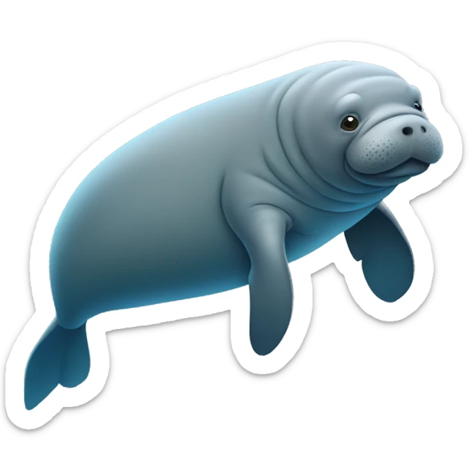 Manatee sticker