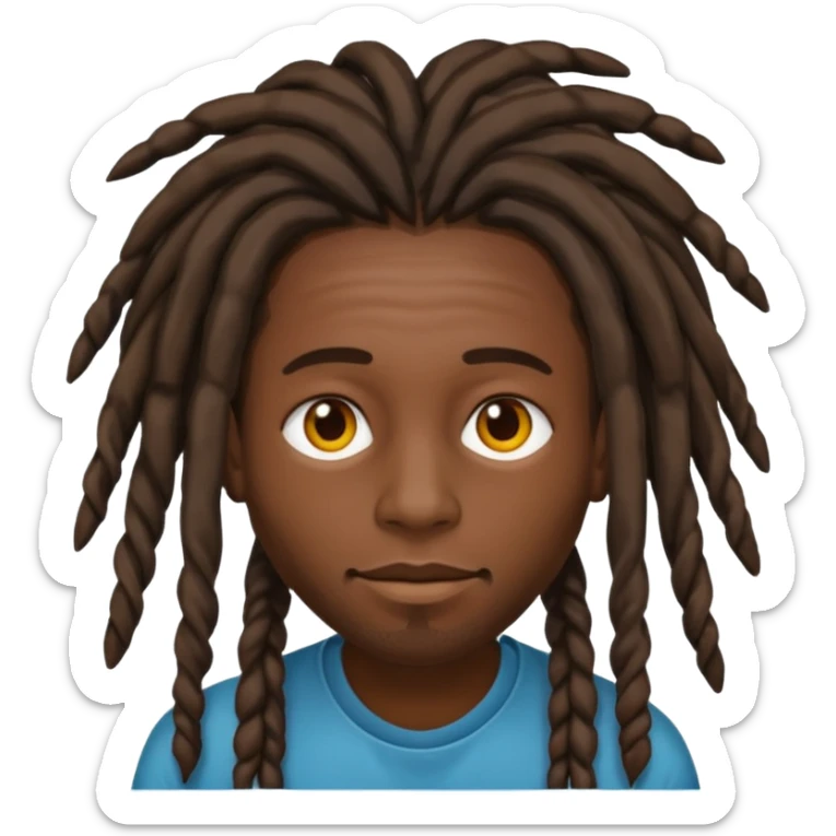 Dreads head sticker