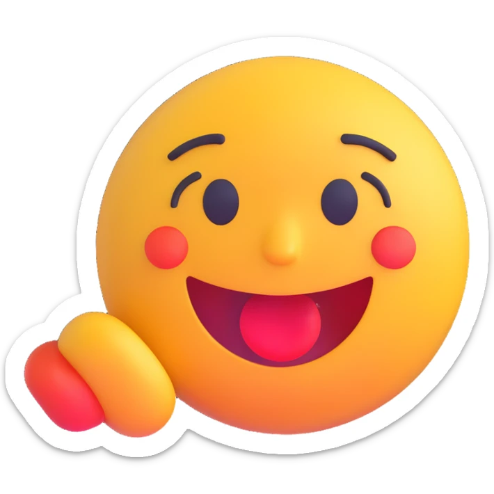 cartoon sticker of a tired and weary emoji, colorful and cheerful, no text, suitable for WhatsApp and Instagram sticker